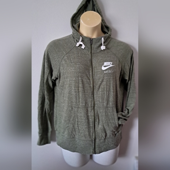 Nike Green Zip-Up Hoodie - Picture 2 of 7